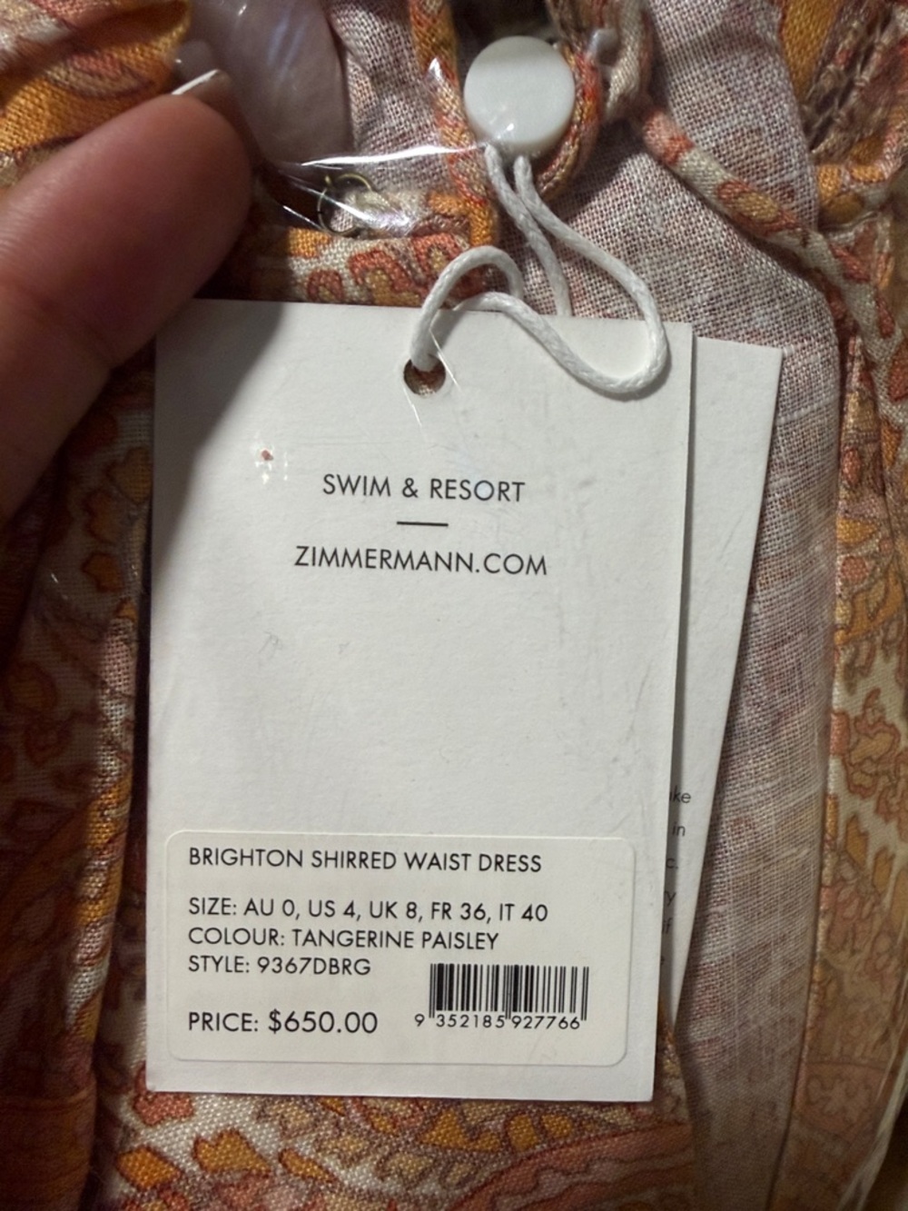 Authentic Zimmermann Brighton Shirred waist dress - Picture 5 of 7